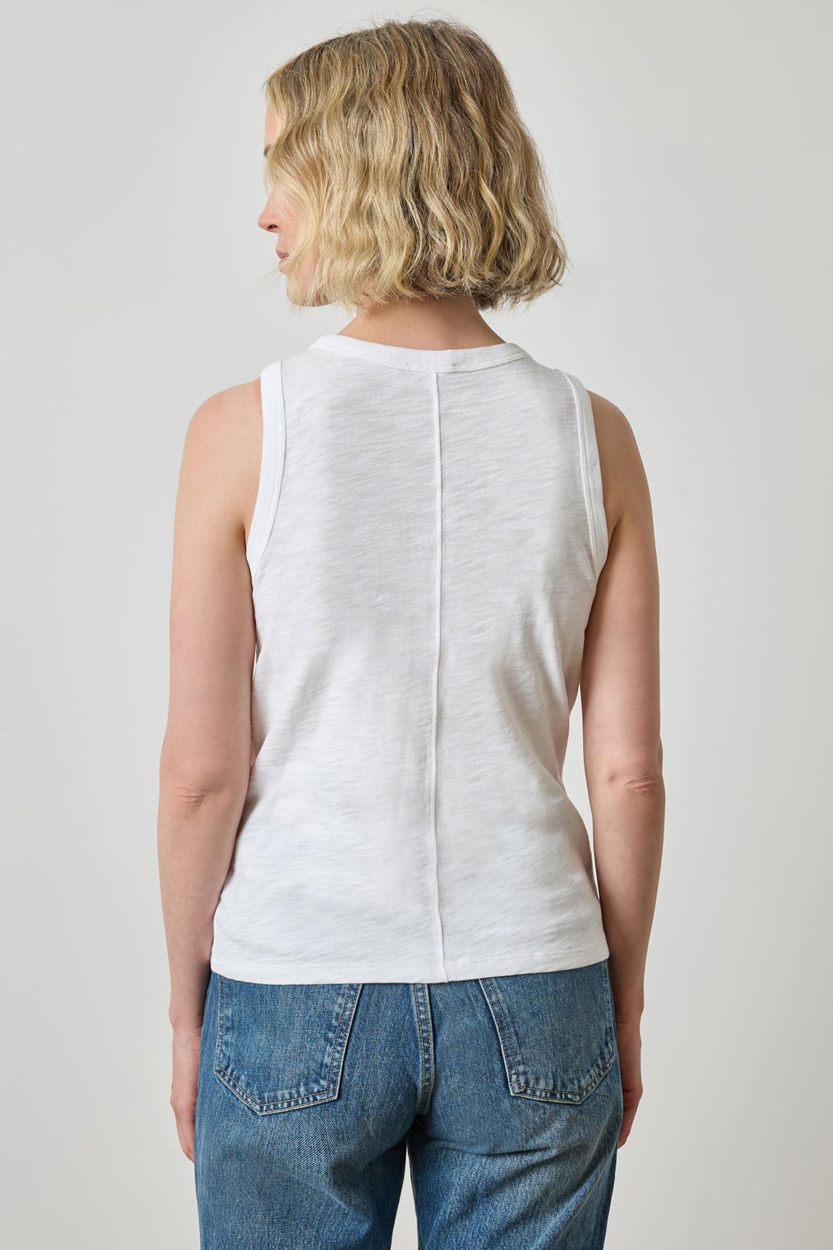 COTTON BACK SEAM TANK TOP