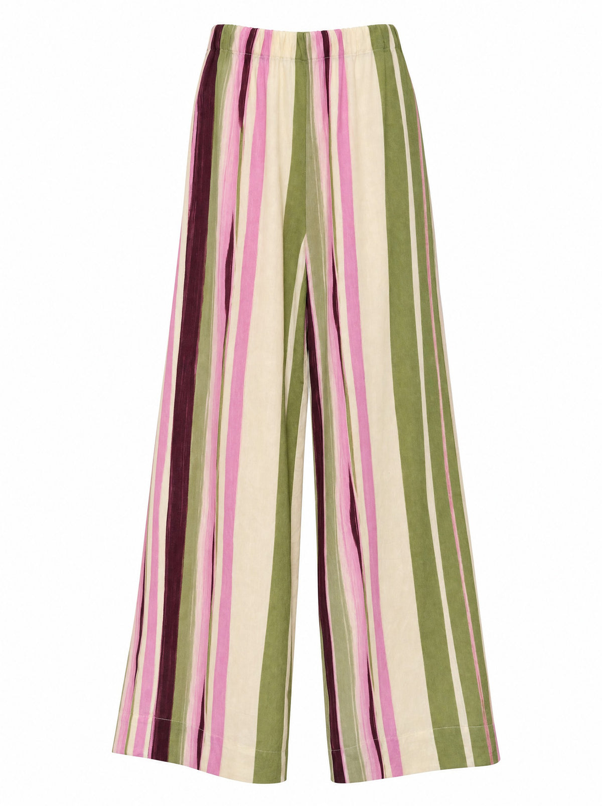 Mirage Stripe Pant in tropics stripe, front view