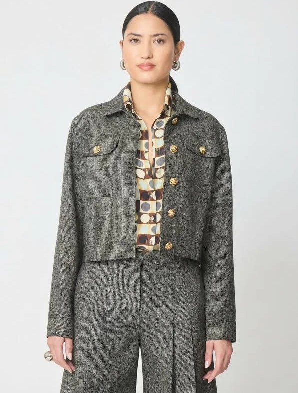 Black Tweed Waylon Jacket