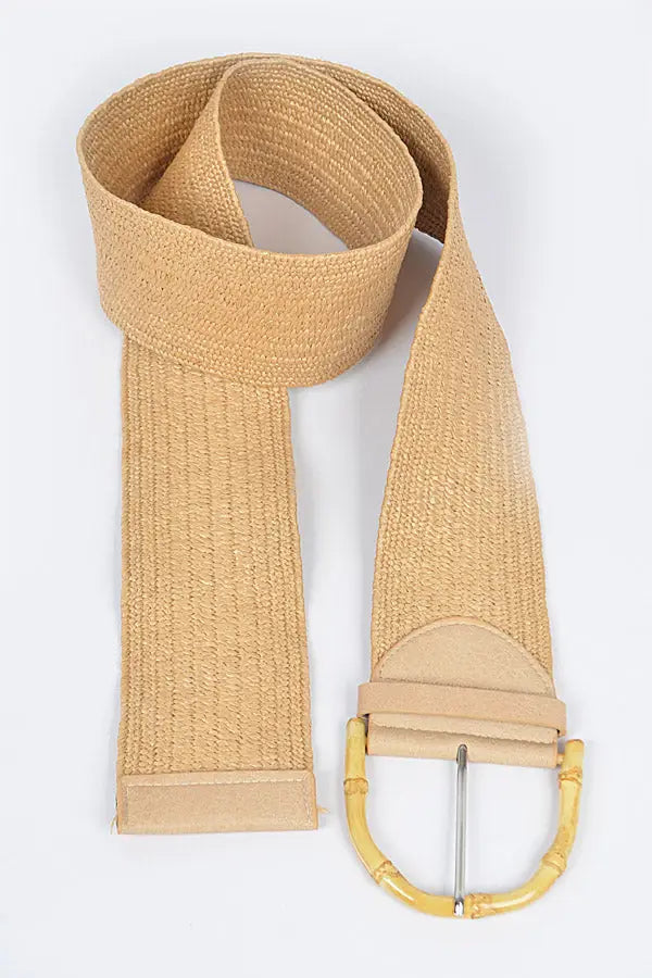 Straw & Bamboo Belt