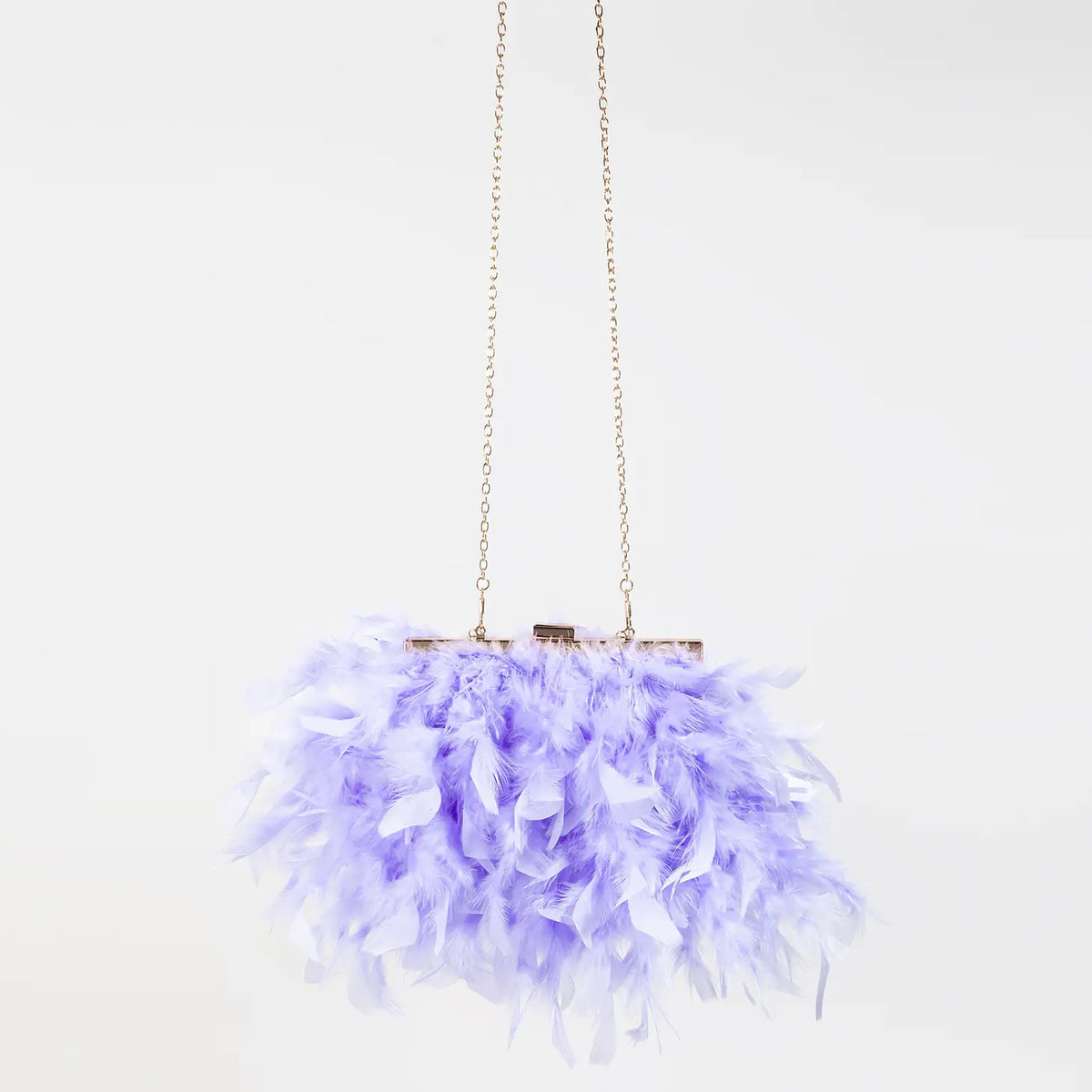Feather Chain Strap Bag