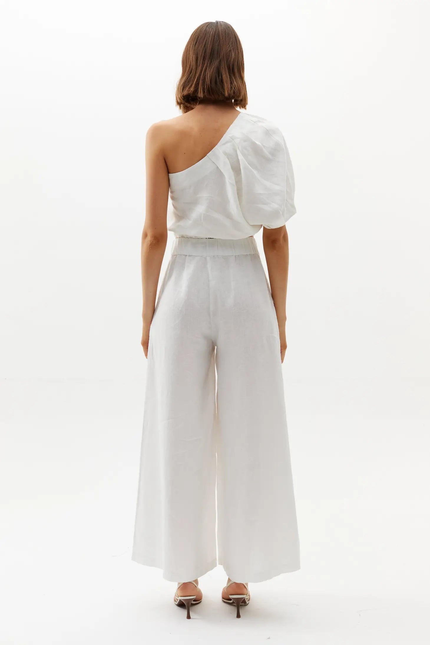 Cape Linen Pants in White