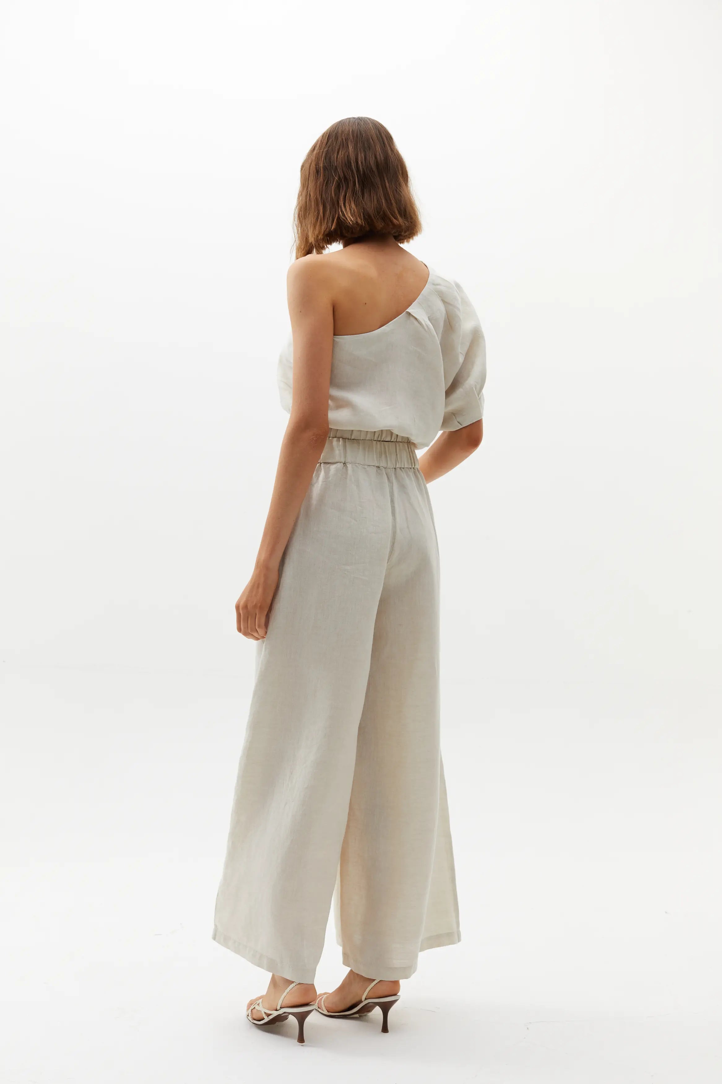 Cape Linen Pants in Oat