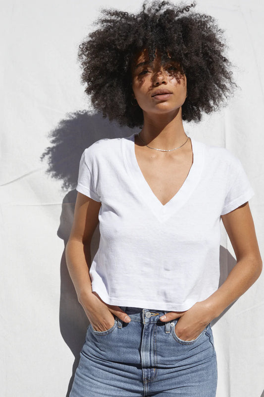 Recycled Cotton V-Neck
