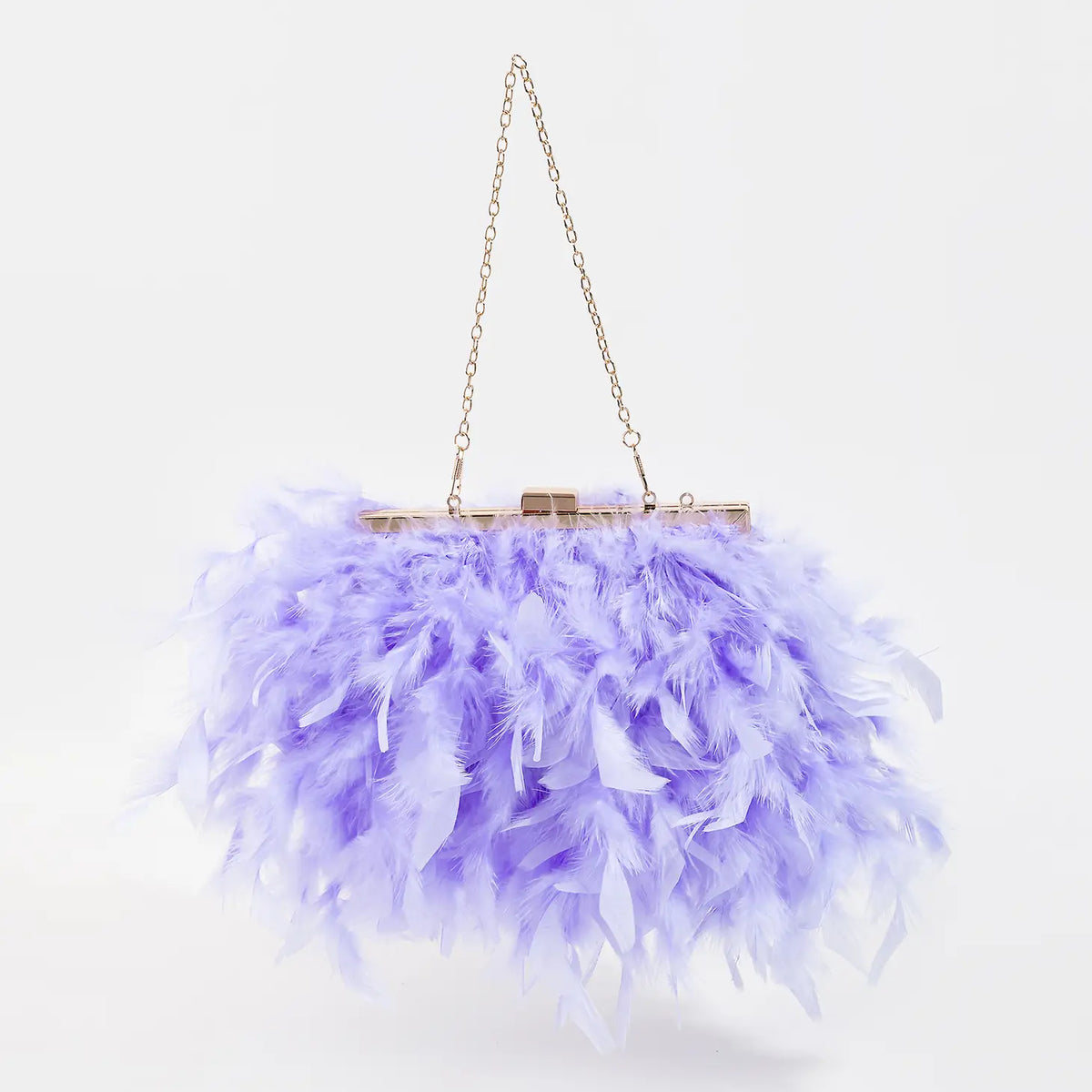 Feather Chain Strap Bag