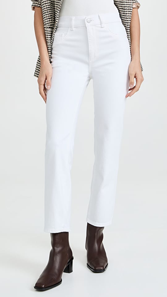 Patti Straight Leg Jeans, White