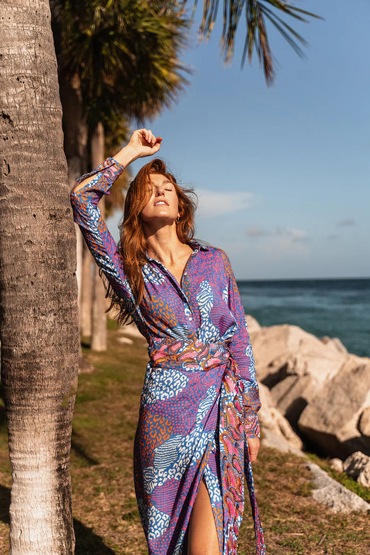 Colorful Animal Print Dress